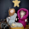 Wool Hand Felted Nativity Scene