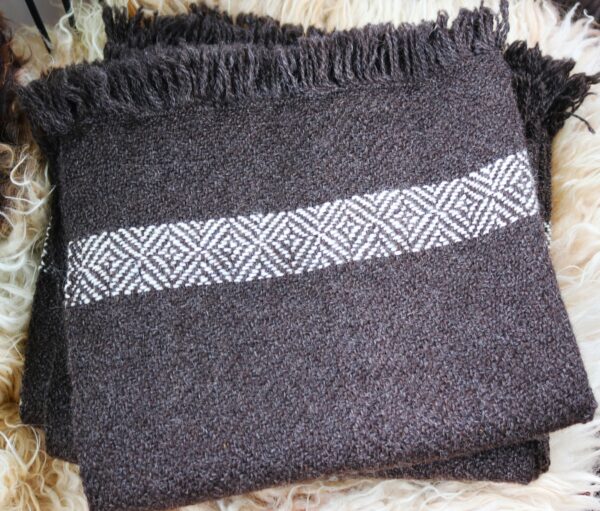 100% Icelandic Wool Broken Arrow Lap Blanket